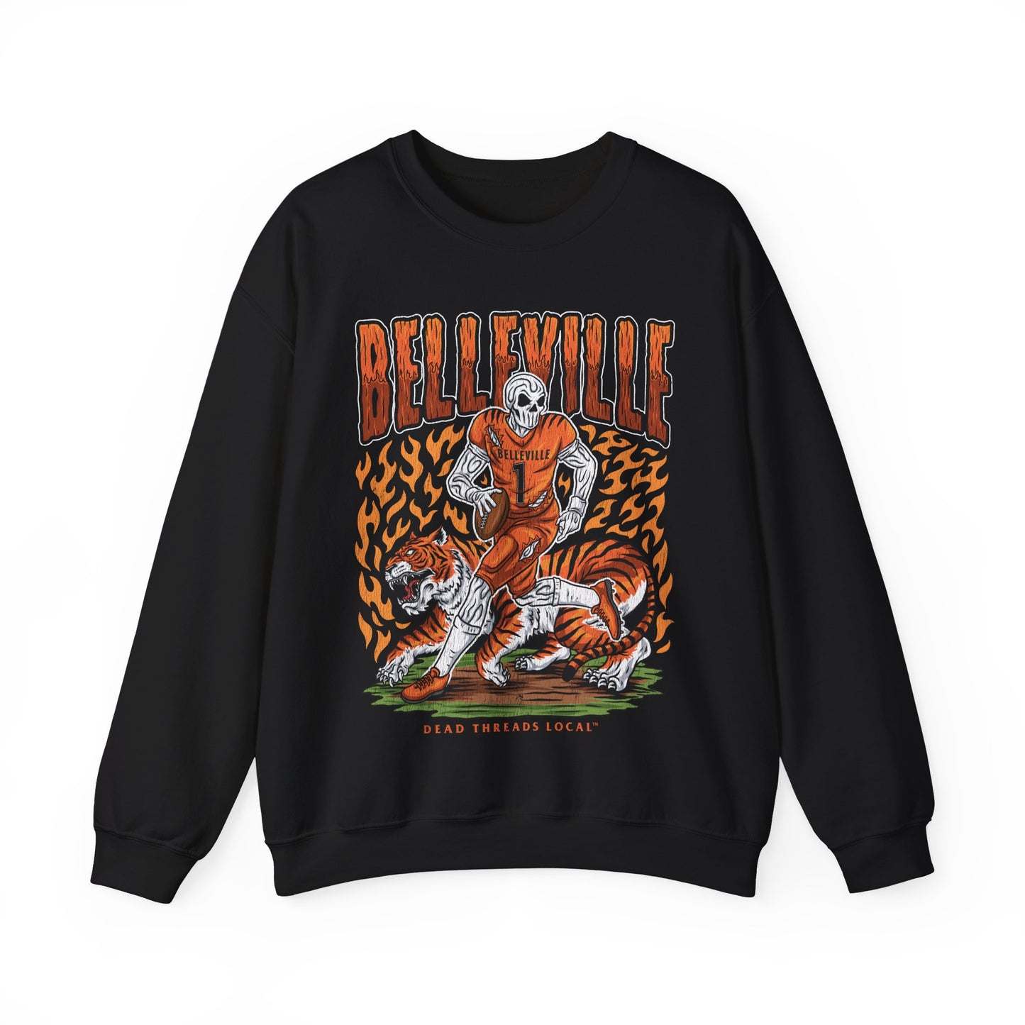 BELLEVILLE FOOTBALL CREWNECK SWEATSHIRT