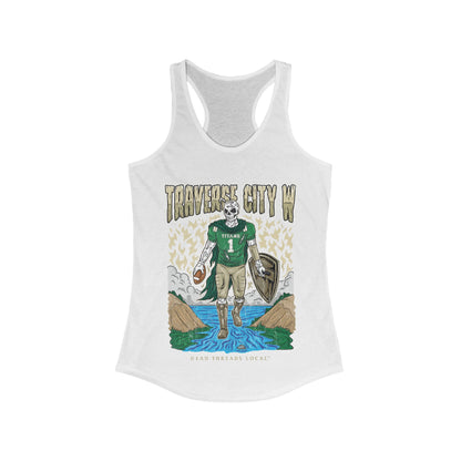 TRAVERSE CITY WEST FOOTBALL WOMEN'S RACERBACK TANK
