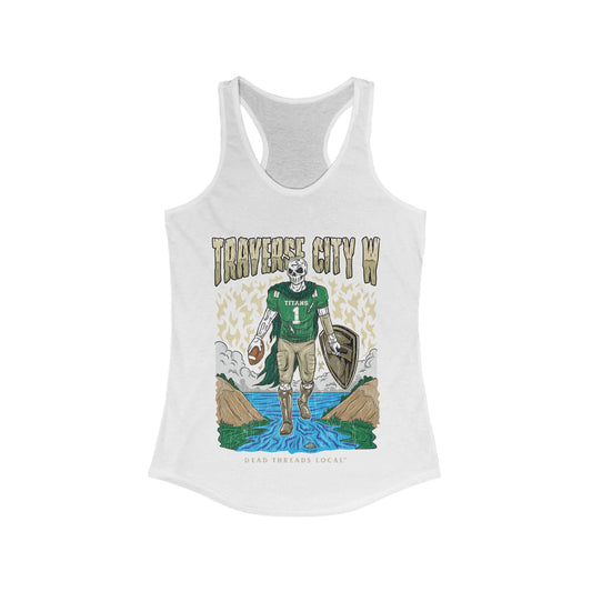 TRAVERSE CITY WEST FOOTBALL WOMEN'S RACERBACK TANK
