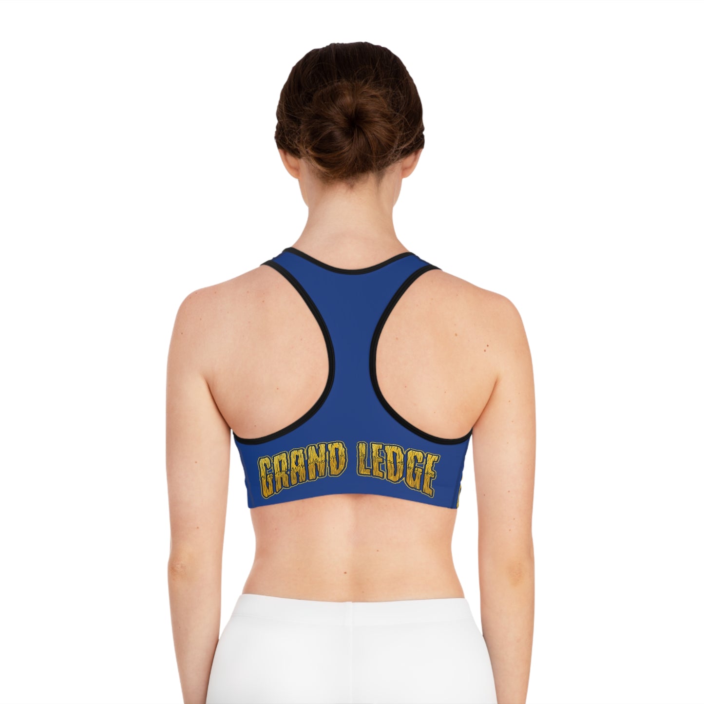 GRAND LEDGE FOOTBALL WOMENS SPORTS BRA BLUE