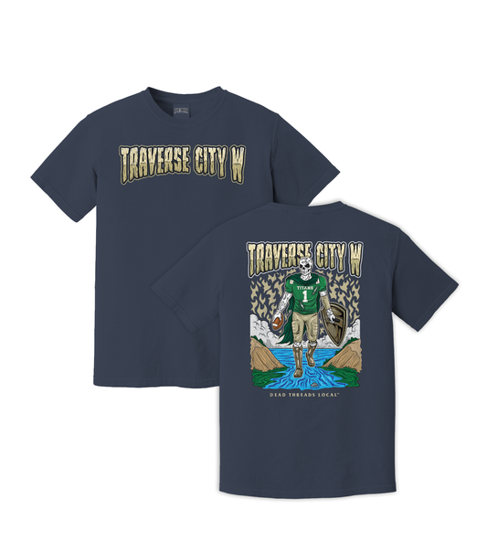 TRAVERSE CITY WEST FOOTBALL 2 SIDED T-SHIRT