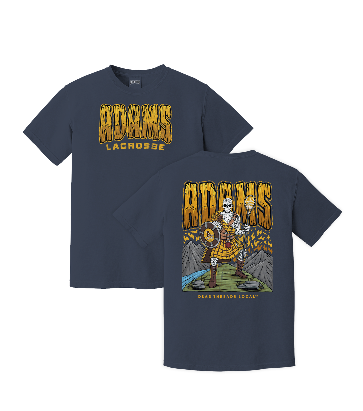 ADAMS LACROSSE 2 SIDED T-SHIRT